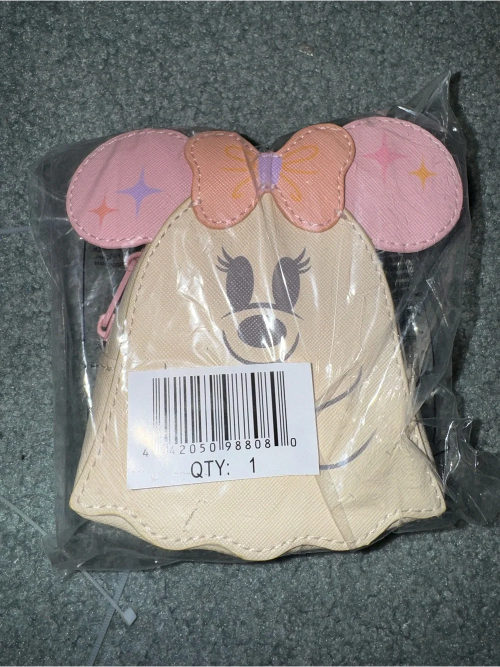 Minnie Mouse Cutie Ghost Coin Purse Bag Charm Disney